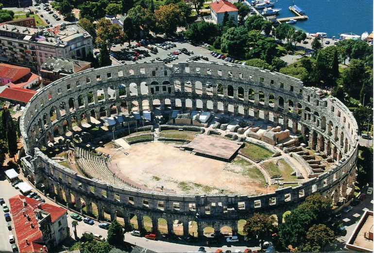 Амфитеатр Пулы: памятник древнеримской архитектуры (Хорватия)