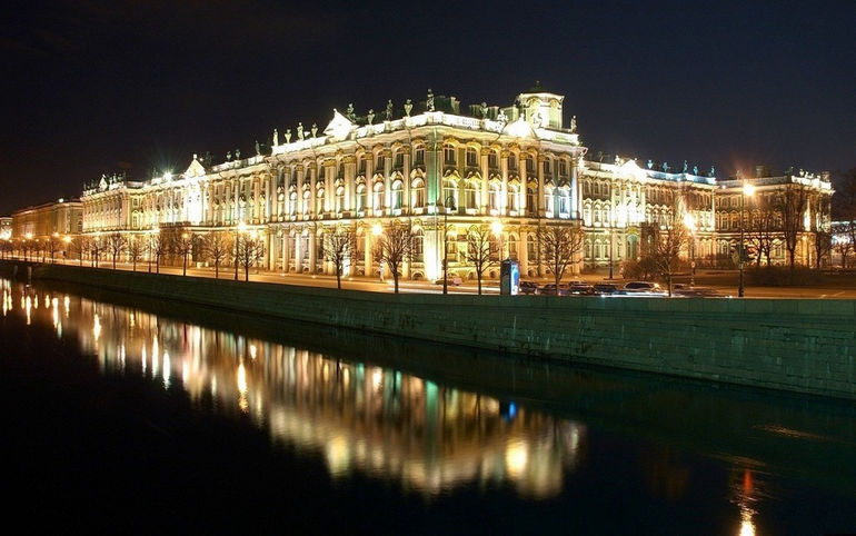 Ночной город Санкт-Петербург